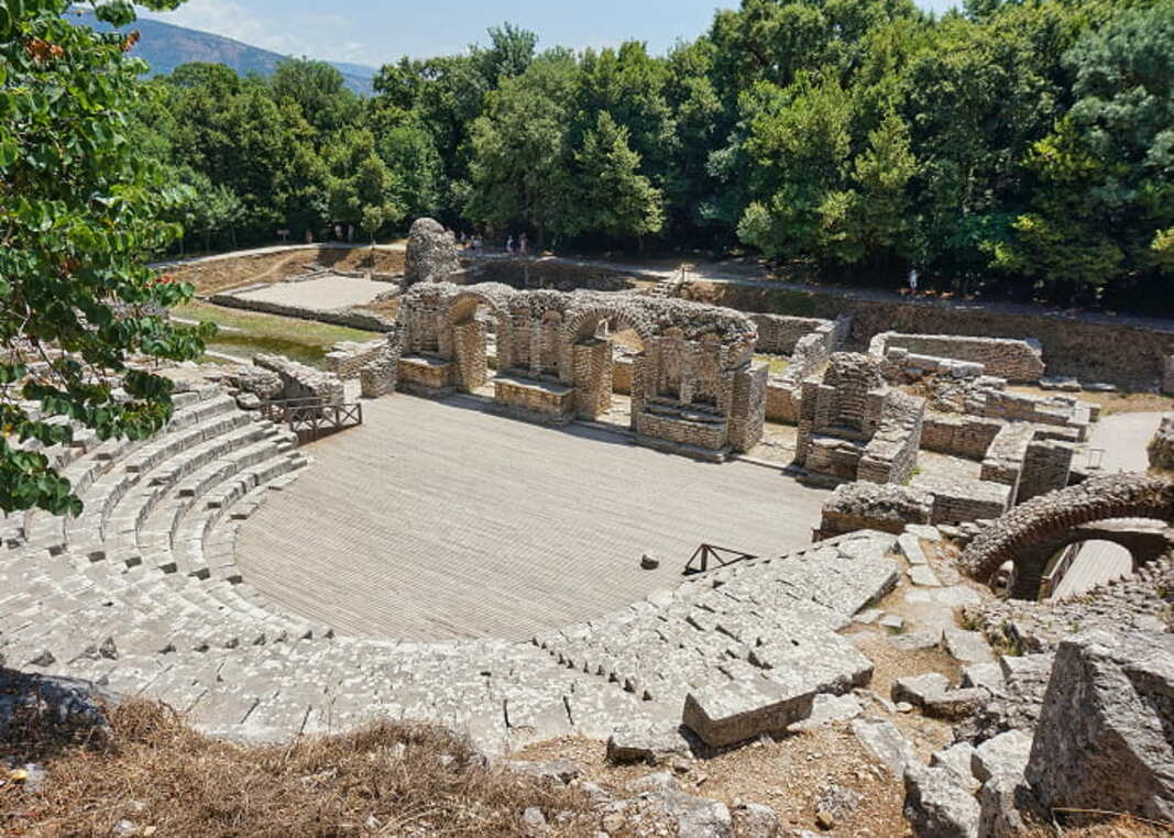 Ancient city of Butrint near Ksamil in Albania