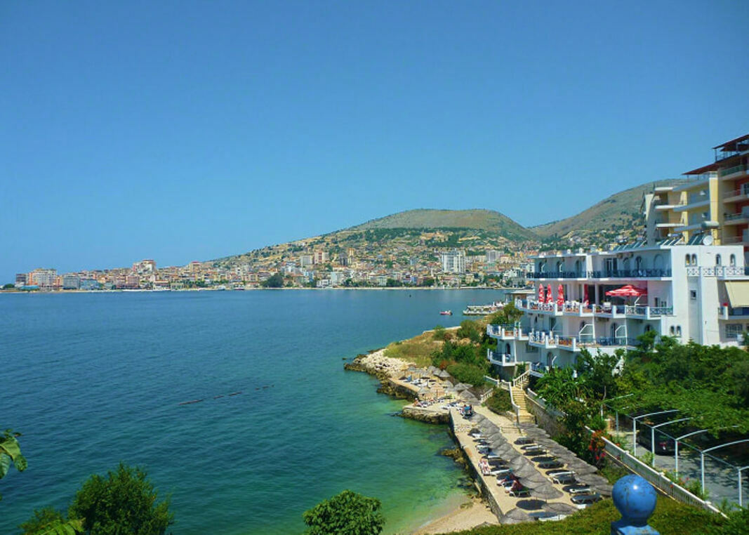 Saranda promenade near Ksamil