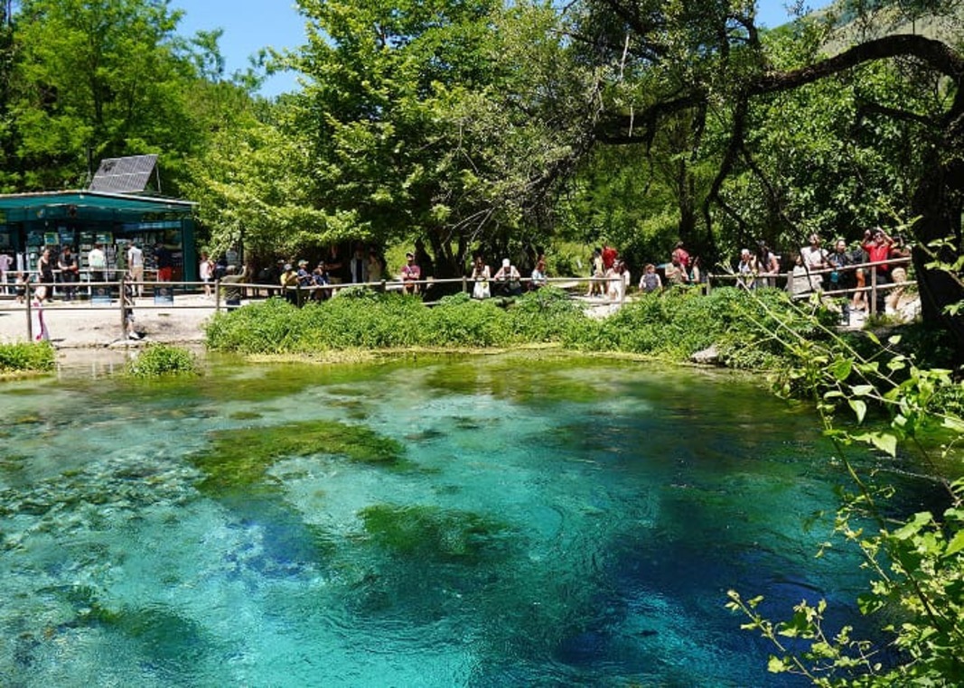 The Blue Eye natural spring in Albania